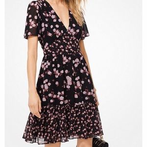 Mixed Rose Georgette Dress